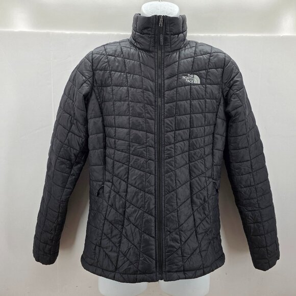 The North Face Women’s Thermoball Eco Quilted Puffer Jacket Black Size Small - Picture 1 of 13